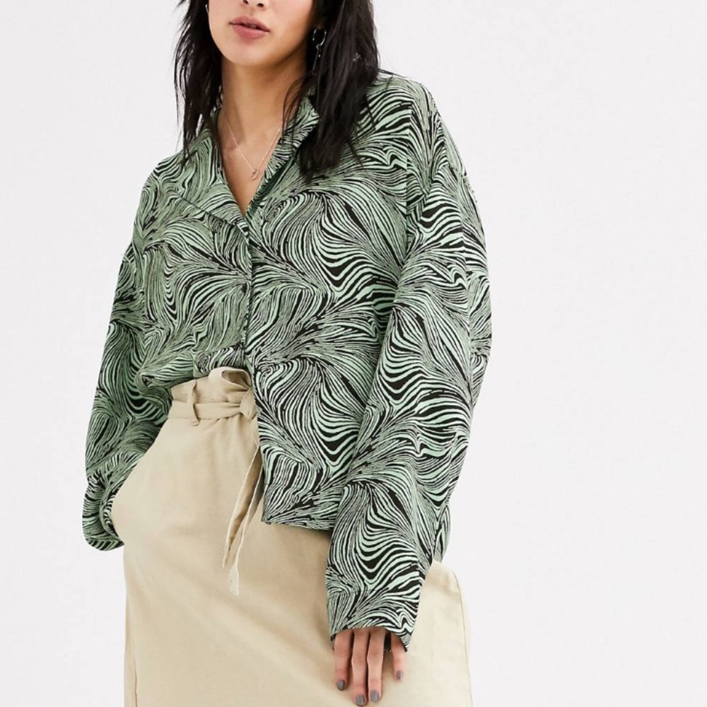 Weekday Arin Swirl Blouse